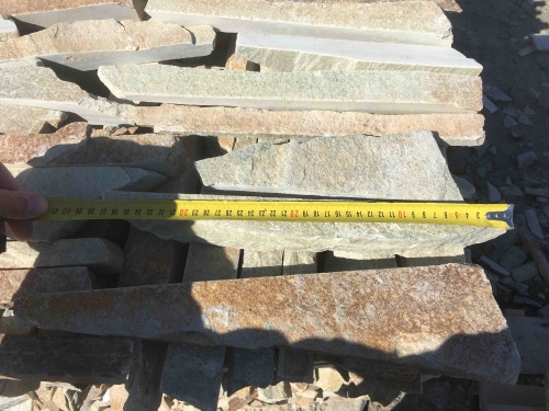 Горбушка златолит золотистый для облицовки купить в Костроме