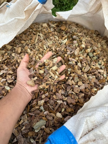 Златолит персиковый декоративная каменная крошка купить в Костроме