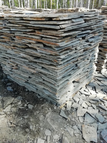 Плитняк златолит Уральский для цоколя, отмостки купить в Костроме